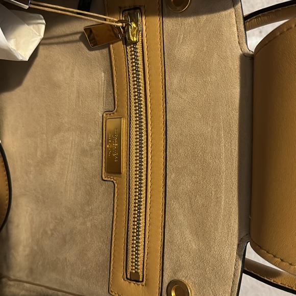 NWT Michael Kors Collection Bancroft Md Satchel, Denim/Genuine Leather - Picture 11 of 16